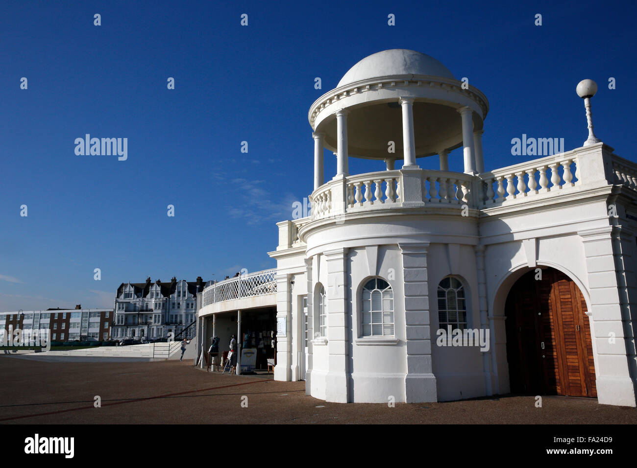 A general view of De La Warr pavilion Bexhill on Sea East Sussex in England October 2015 Stock Photo