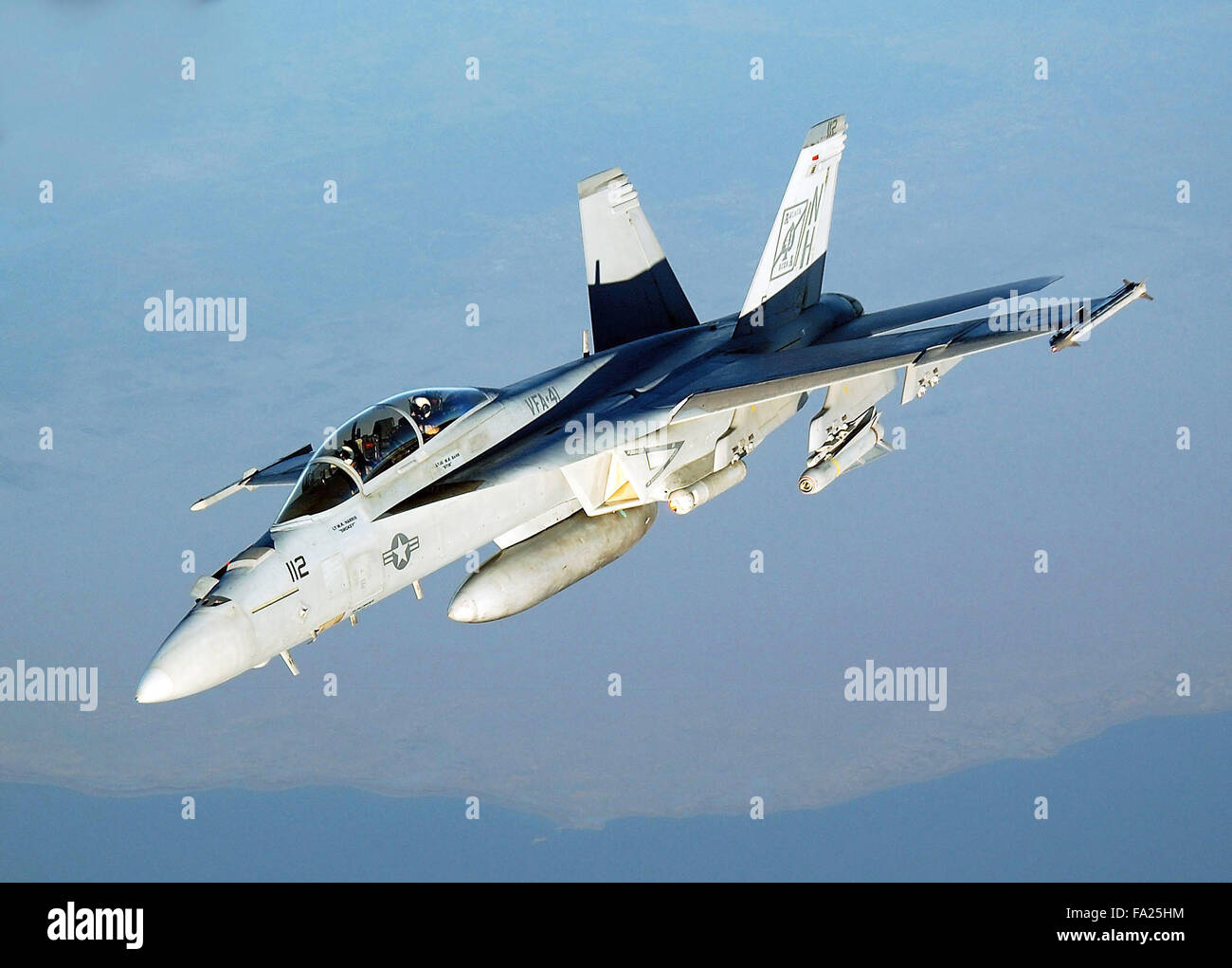 F/A-18F Super Hornet, Strike Fighter jet aircraft Stock Photo