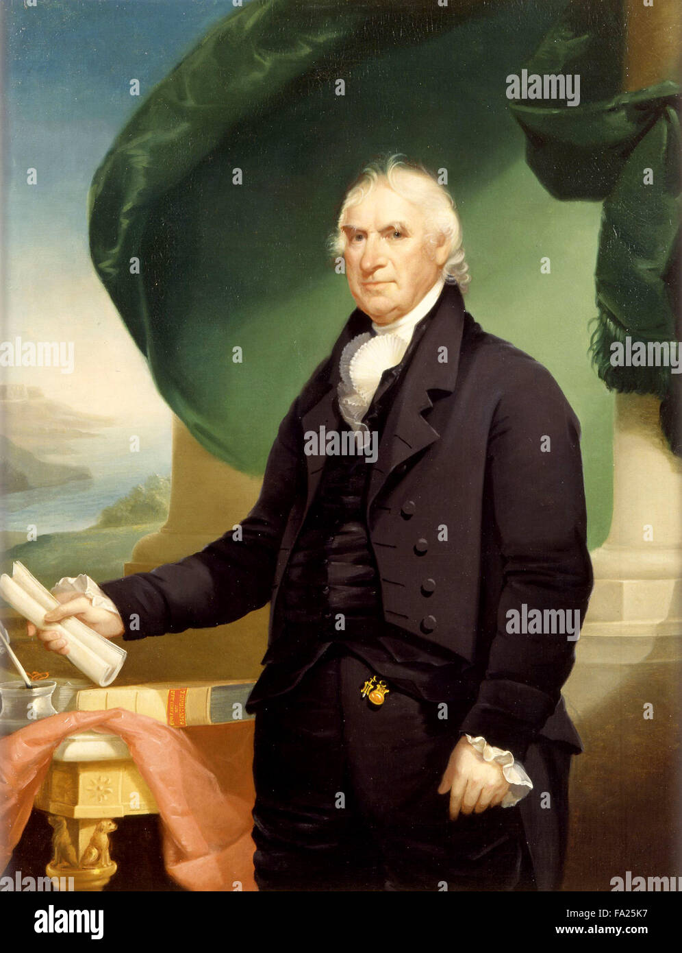 George Clinton, American soldier and statesman, considered one of the Founding Fathers of the United States and fourth Vice President of the United States from 1805 to 1812 Stock Photo