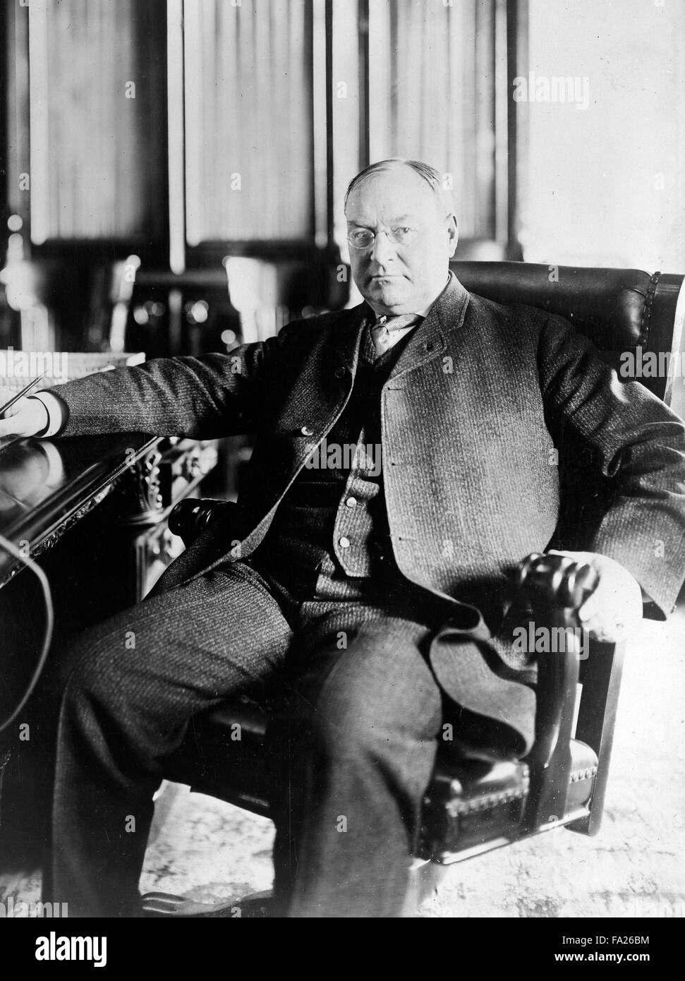 James Schoolcraft Sherman and the 27th Vice President of the United States (1909–1912), Stock Photo