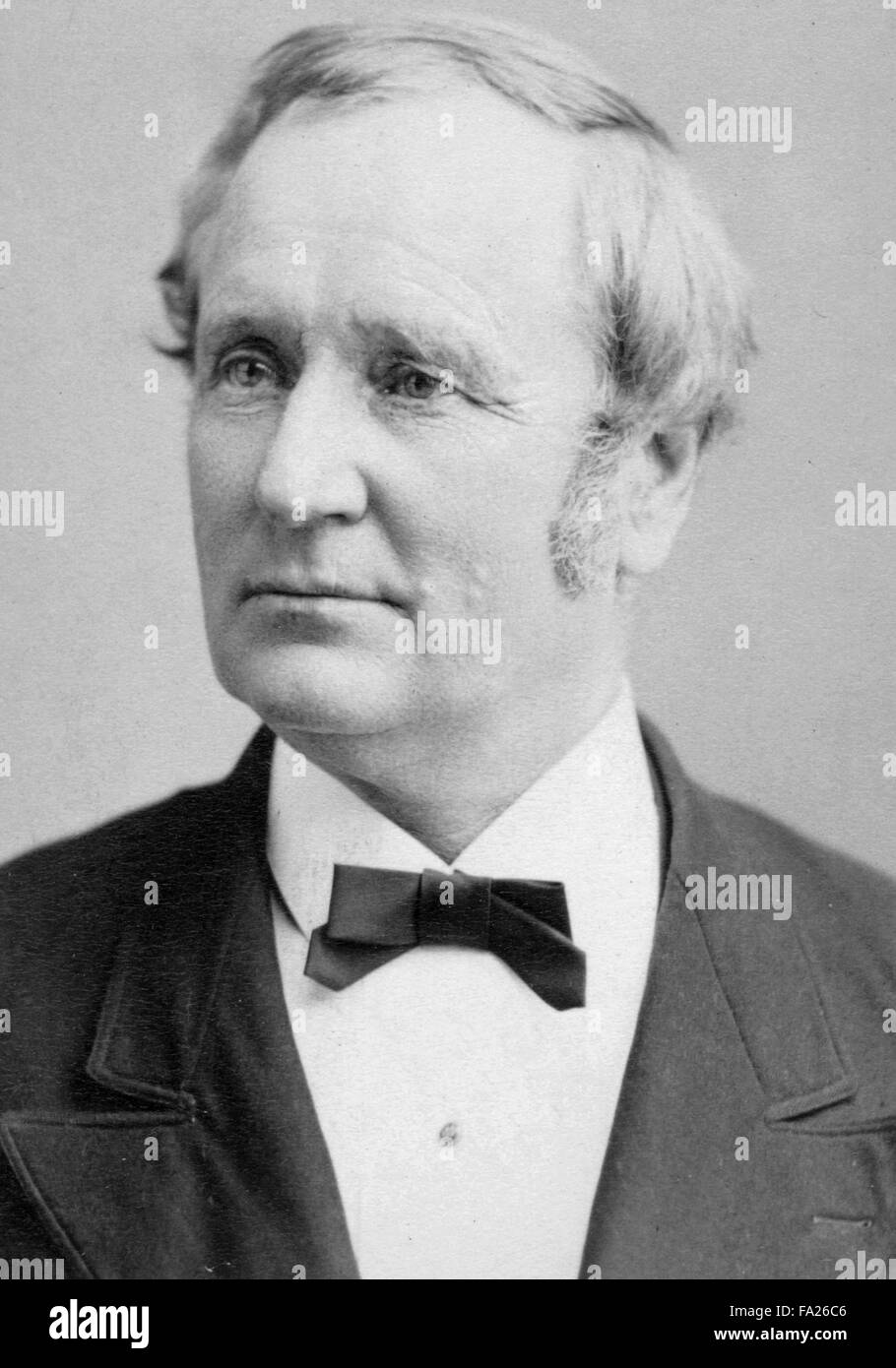 Thomas Andrews Hendricks, American politician and the 21st Vice President of the United States (1885). Stock Photo