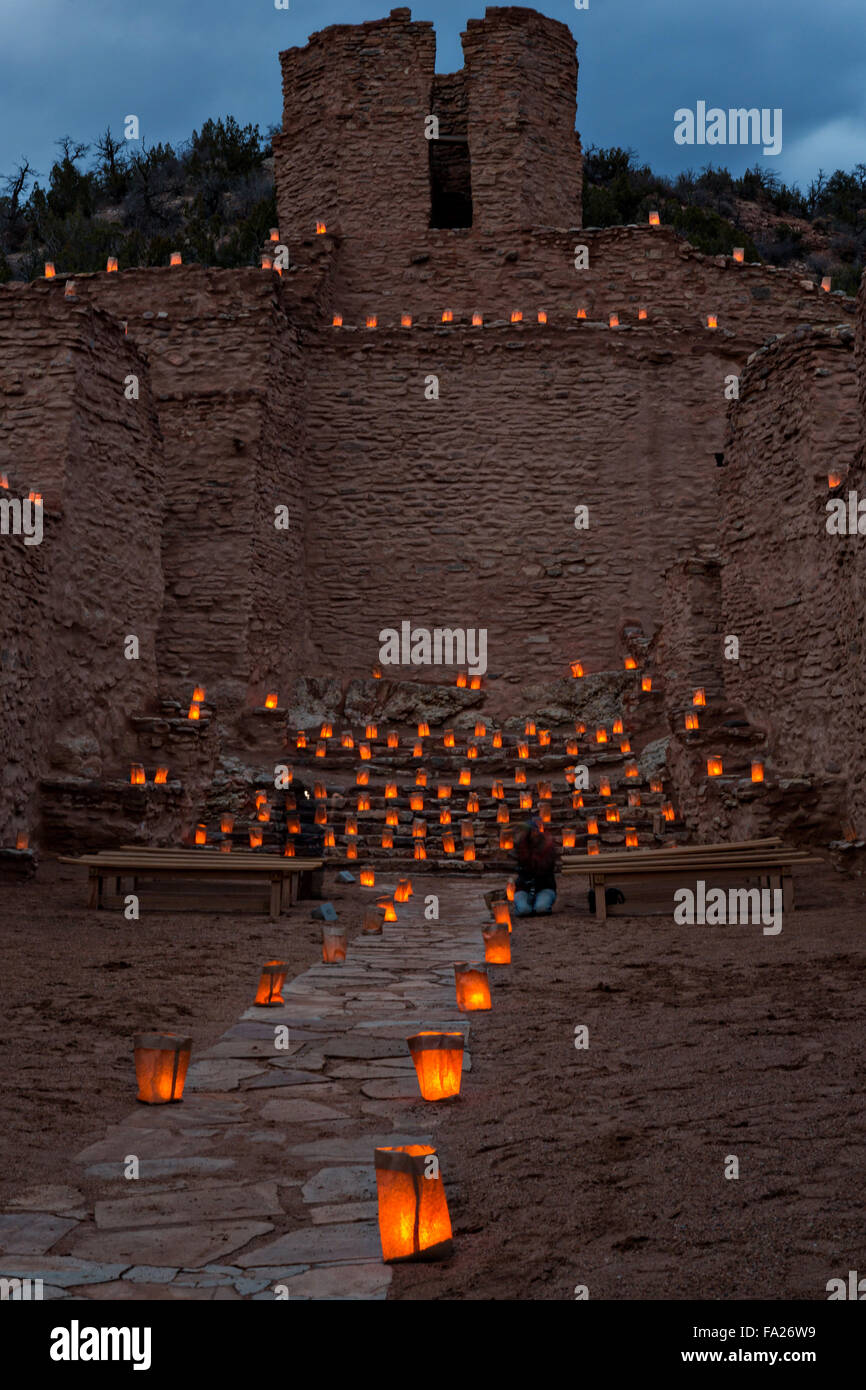 The ruins of the San José de los Jémez Mission part of the Jemez