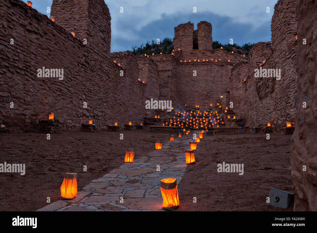 The ruins of the San José de los Jémez Mission part of the Jemez