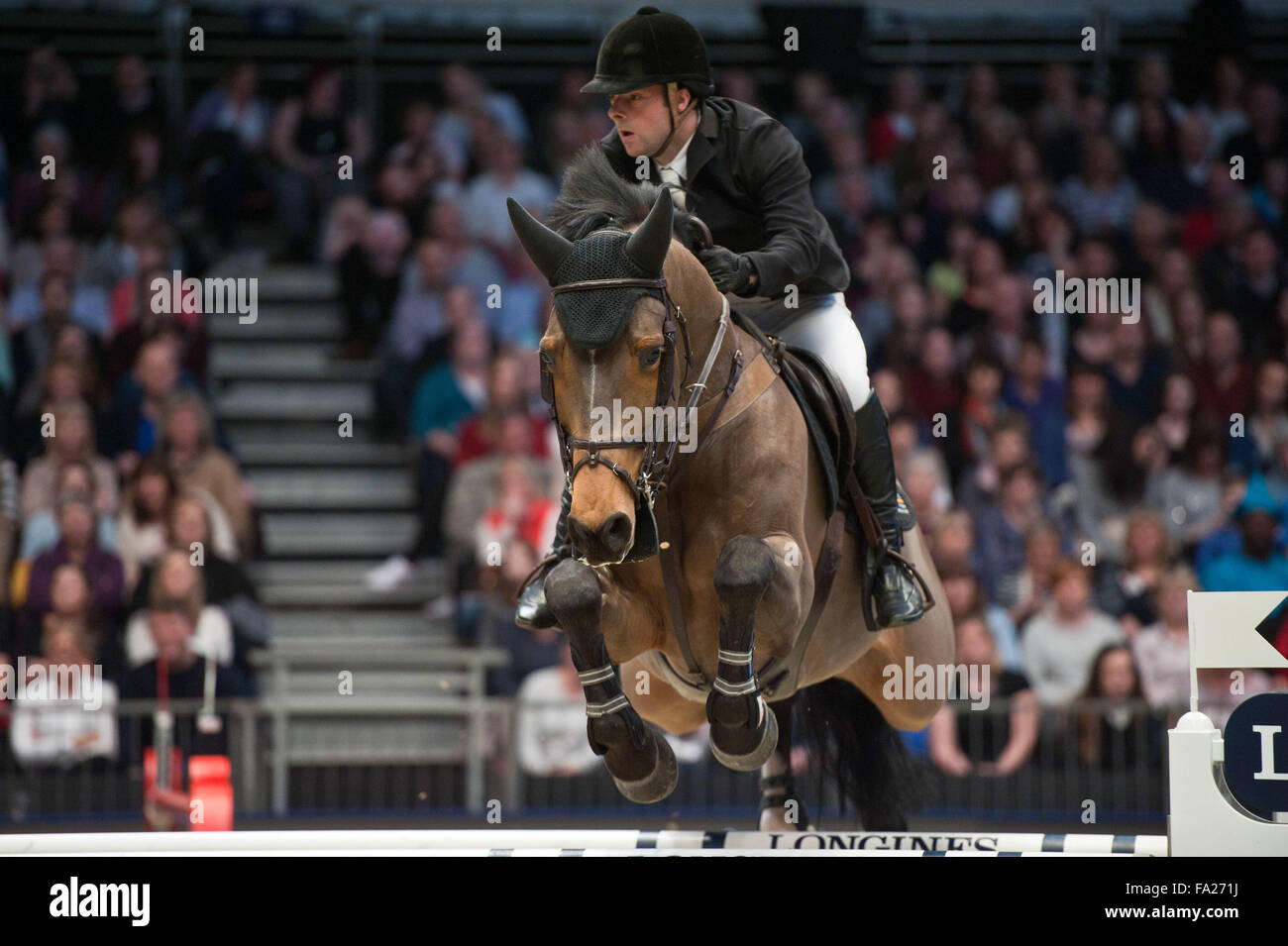 London UK. 20th December, 2015. The Longines FEI World Cup. Robert ...