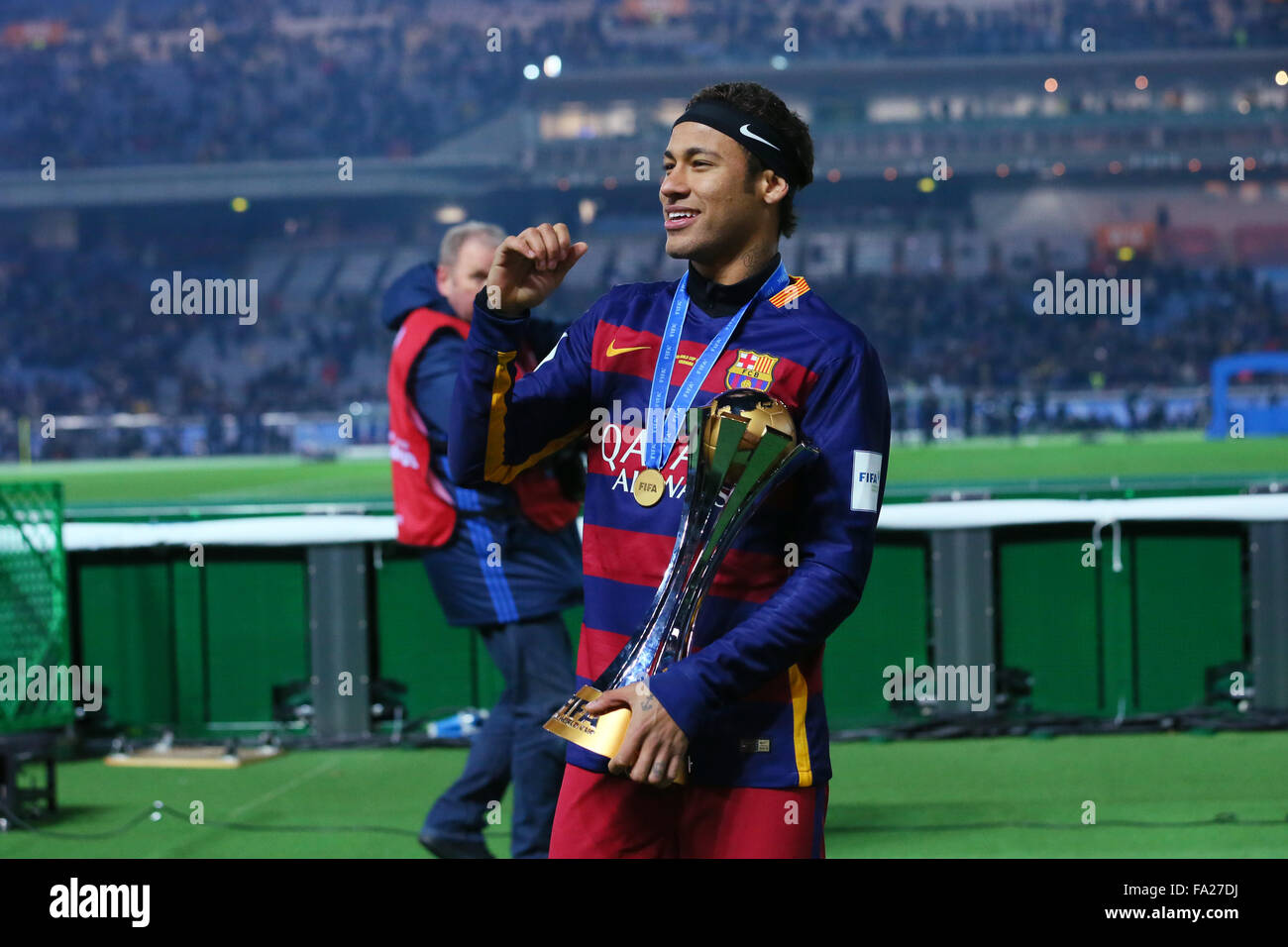 Neymar (Barcelona),  DECEMBER 20, 2015 - Football / Soccer :  FIFA Club World Cup Japan 2015  award ceremony   at Yokohama International Stadium in Kanagawa, Japan. (Photo by Yohei Osada/AFLO SPORT) Stock Photo