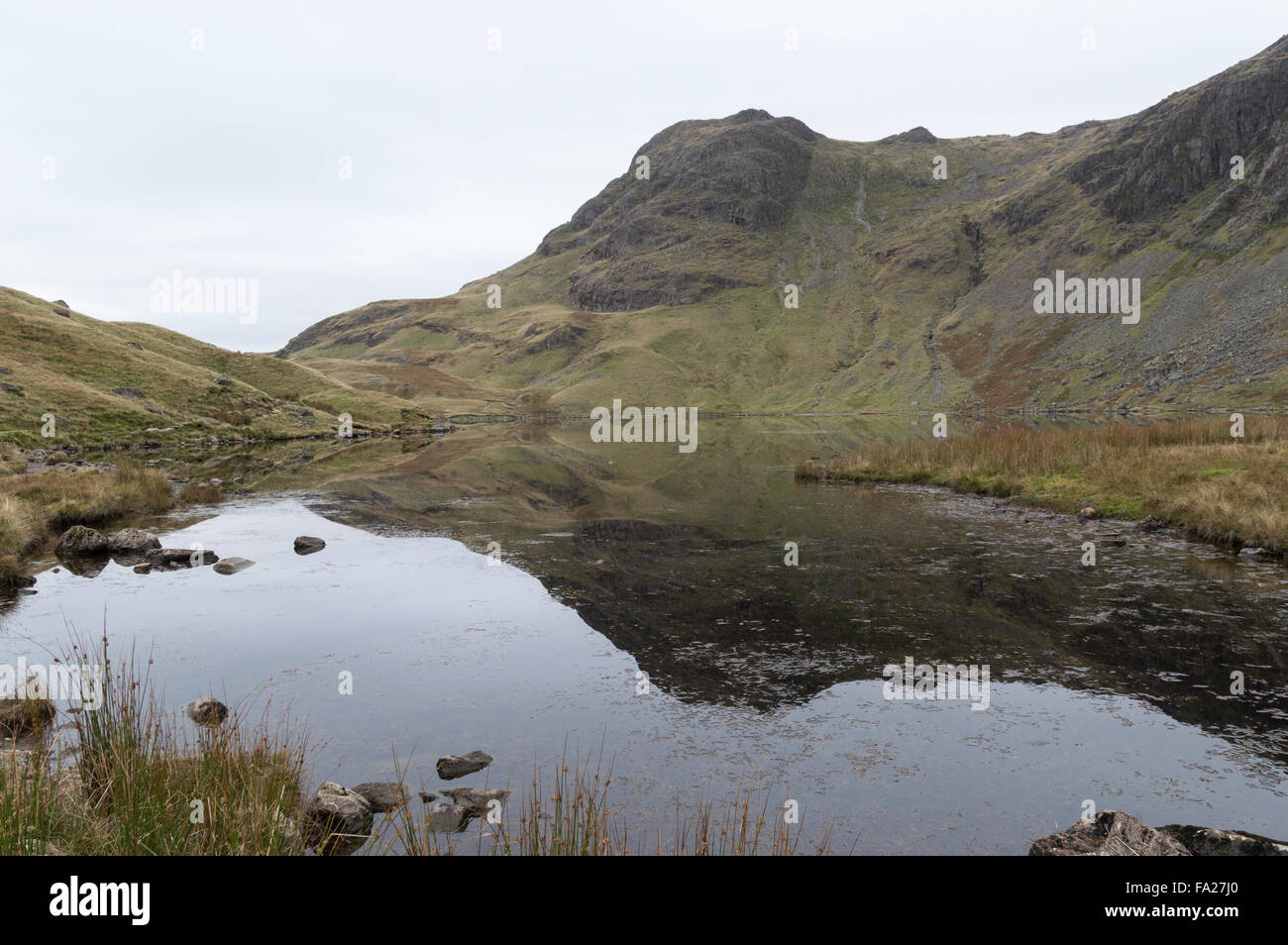 Stickle Tarn in The Lake District Stock Photo