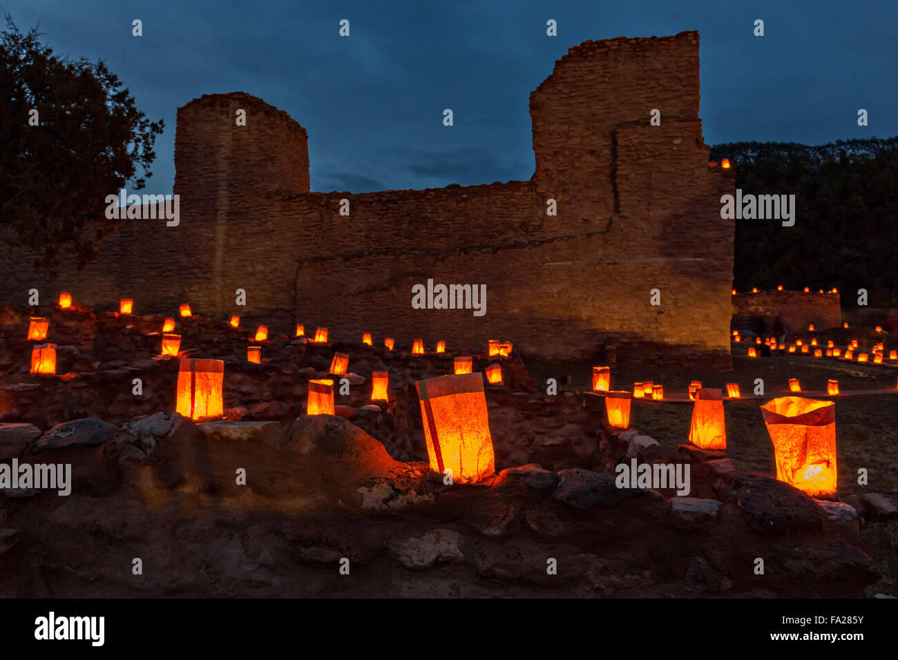 The ruins of the San José de los Jémez Mission part of the Jemez