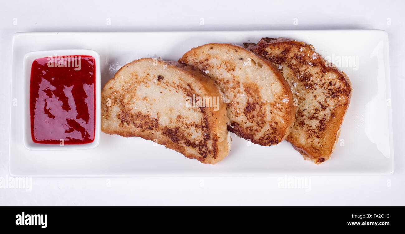 continental breakfast toast, jam Stock Photo Alamy