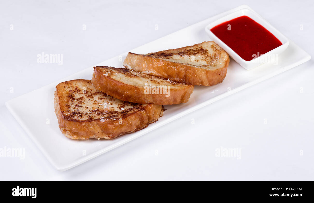 continental breakfast toast, jam Stock Photo Alamy