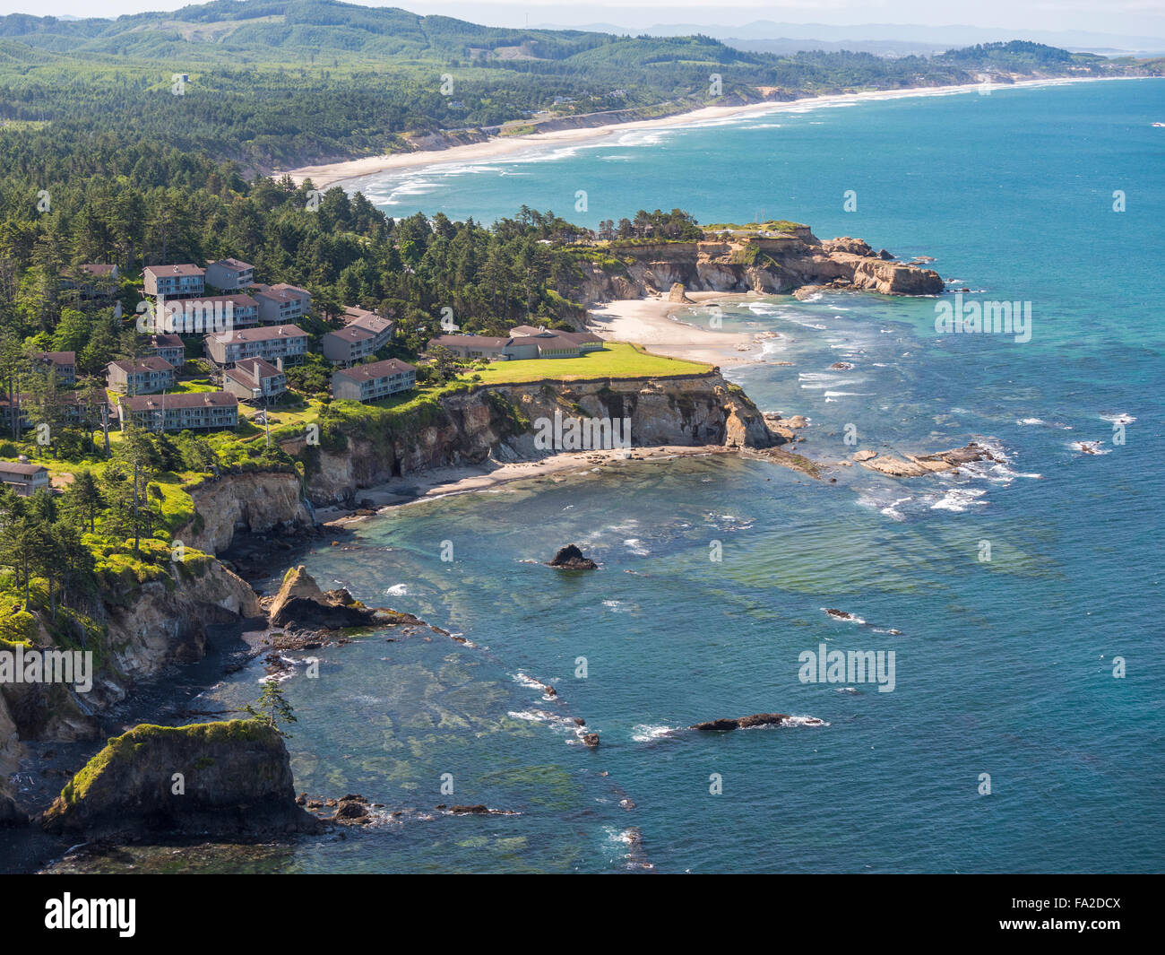 Inn at Otter Crest and Beverly Beach, Otter Rock, Oregon Stock Photo