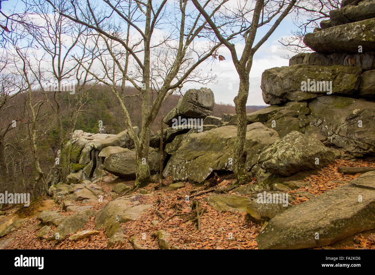 Beautiful landscape of Rock State Park from the top of the King and Queen seat Stock Photo Alamy