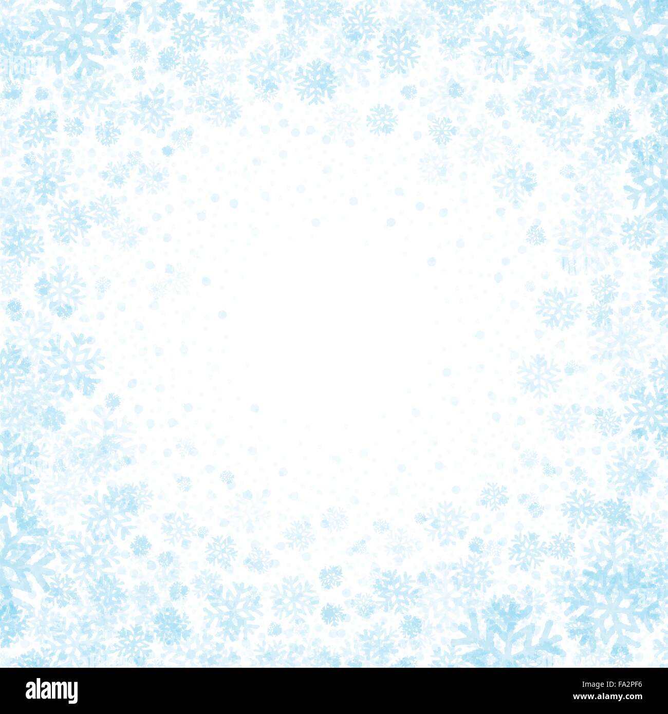 Blue background with snowflakes. Vector illustration Stock Vector Image ...
