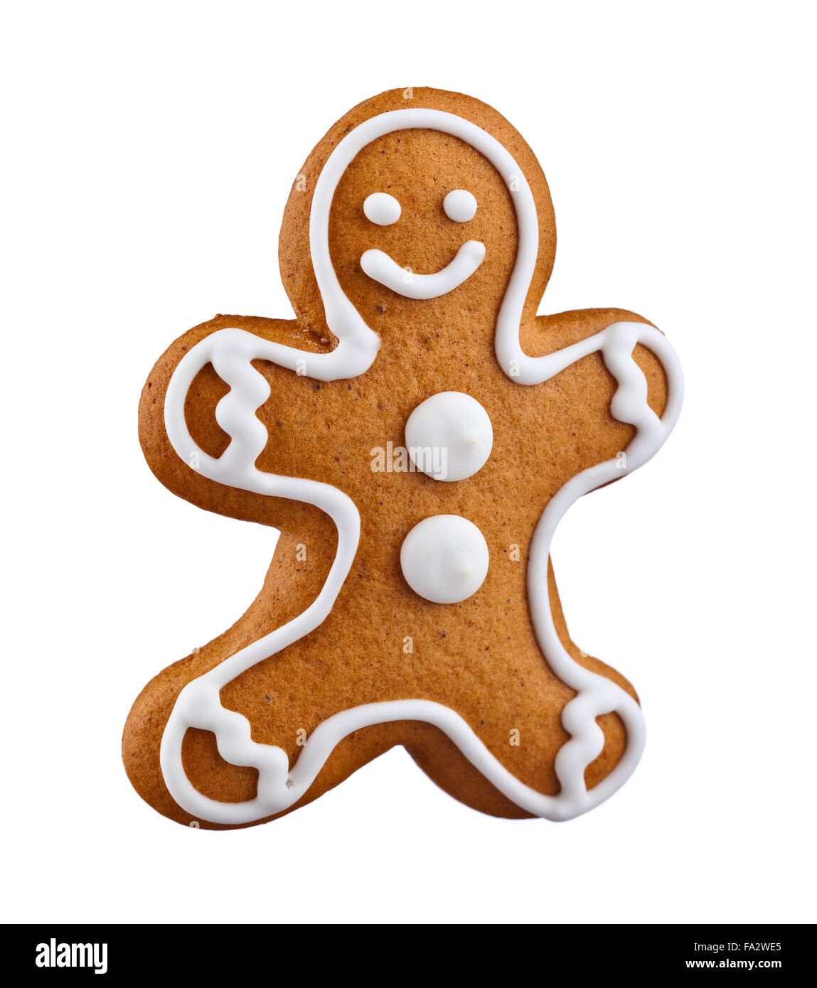 gingerbread isolated on a white background Stock Photo - Alamy