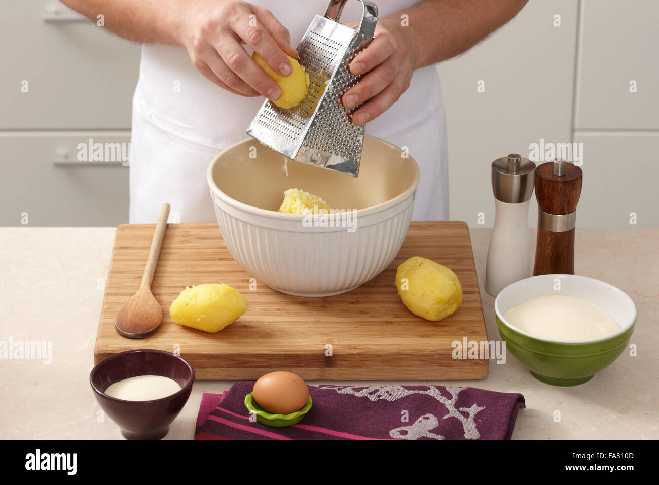 Pork roast with sauerkraut and dumplings + steps Stock Photo Alamy