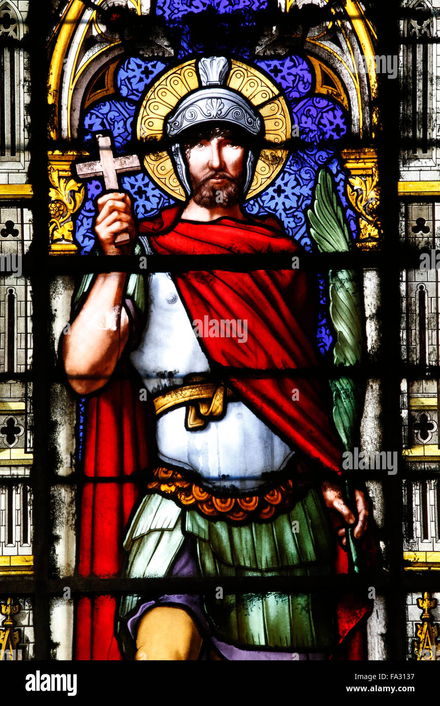 SainteClotilde church. SaintVictor Stock Photo Alamy