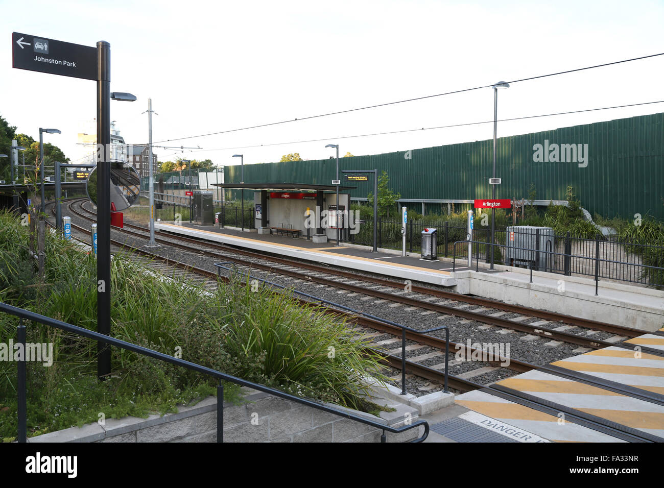 Arlington Light Rail station in Dulwich Hill, Sydney, Australia Stock
