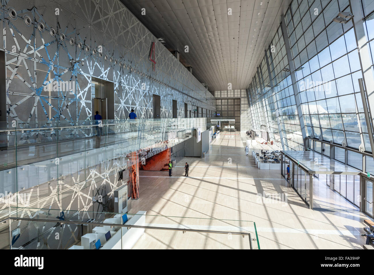 Interior of the Doha Convention Center, Qatar Stock Photo