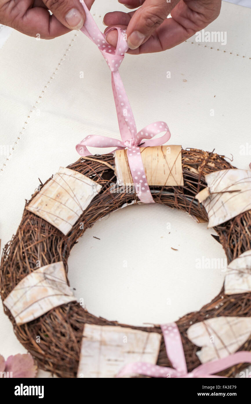birch paper garland