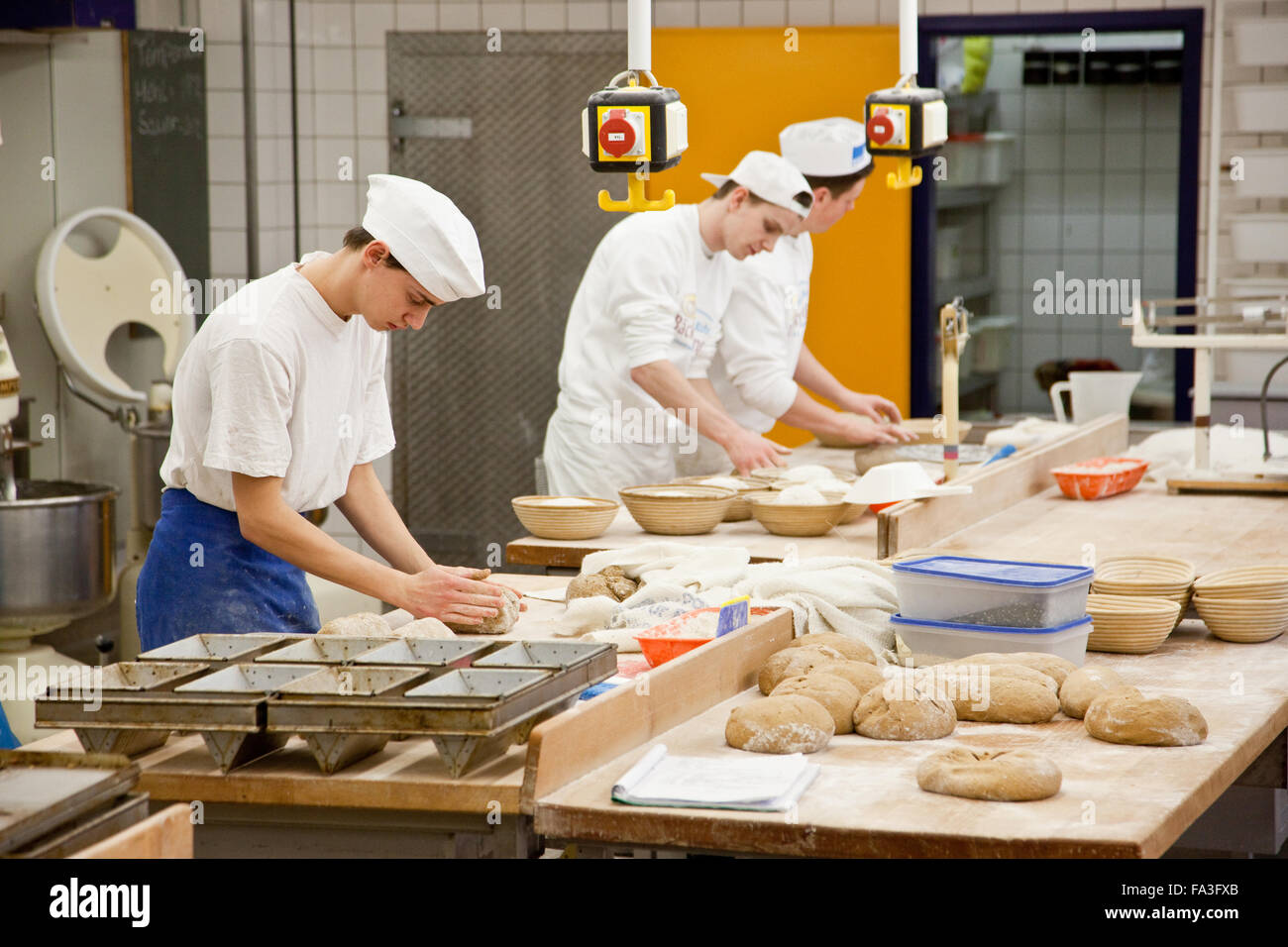 Baker working dough bakery hires stock photography and images Alamy
