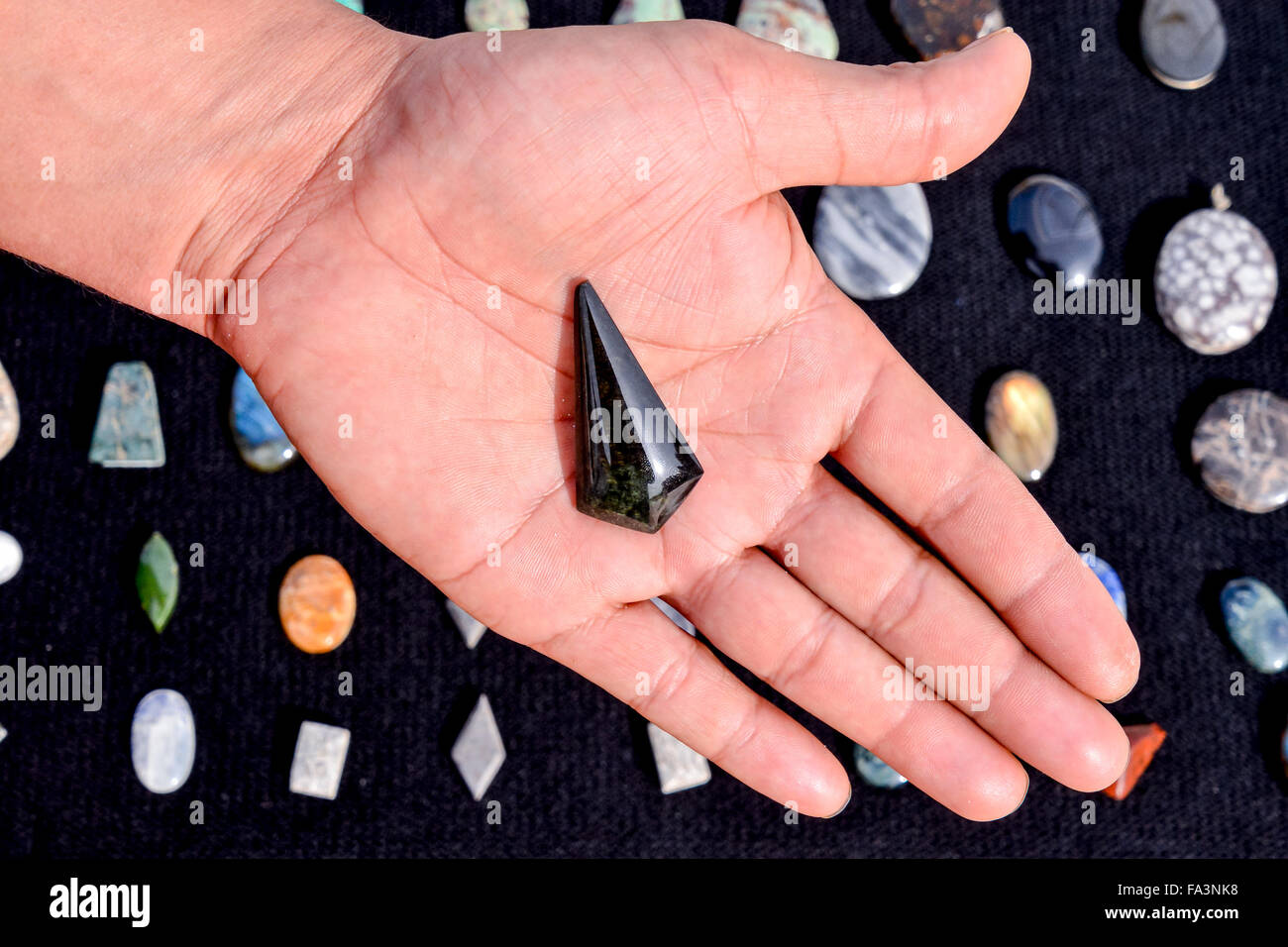 Semi Precious Rock Stone Jewel Stock Photo Alamy