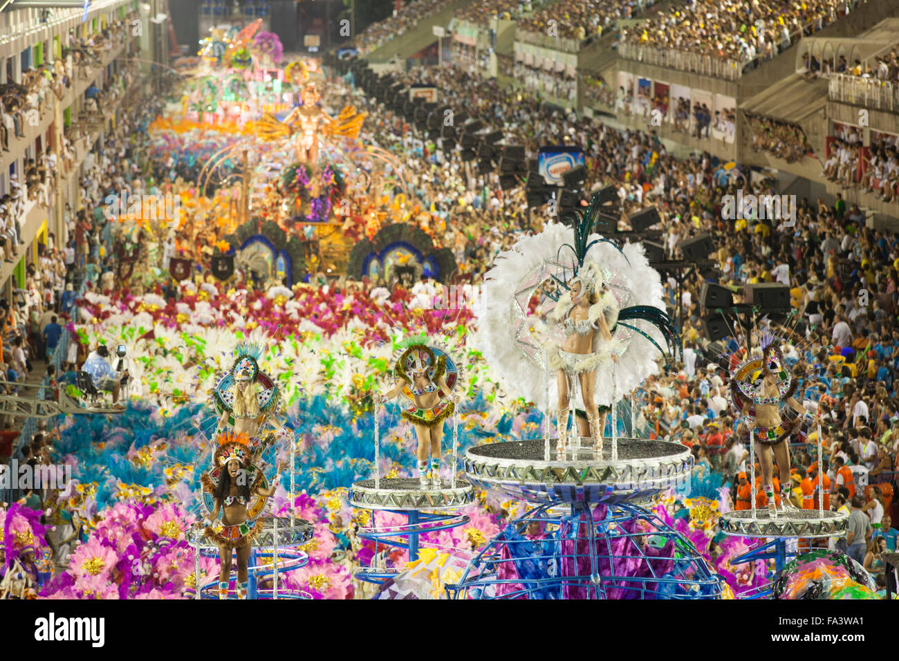 Carnival in Rio de Janeiro Stock Photo