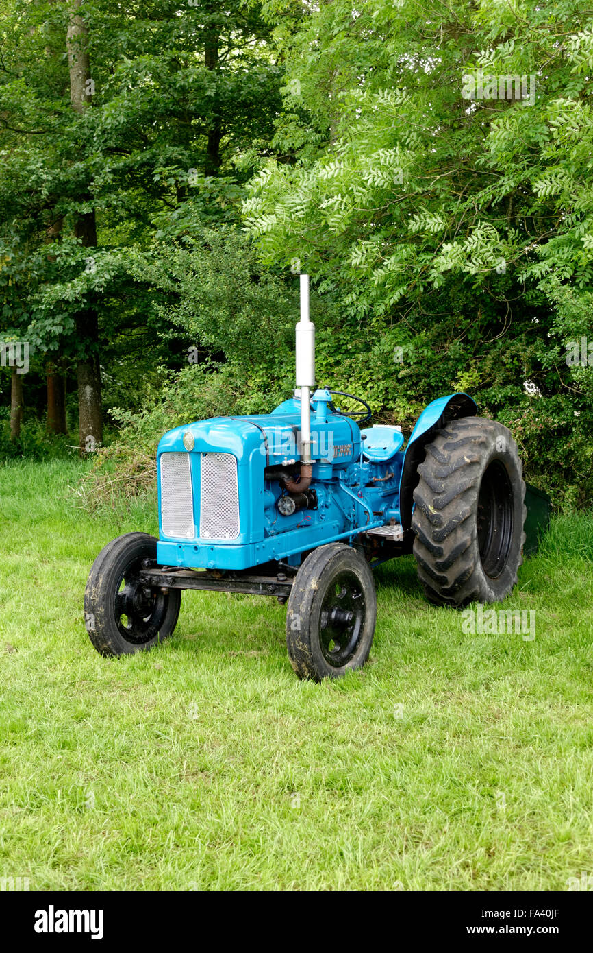 A vintage Fordson Major Diesel Tractor at the Vintage Nostalgia Show, Stockton, Wiltshire, United Kingdom,1st June 2014. Stock Photo