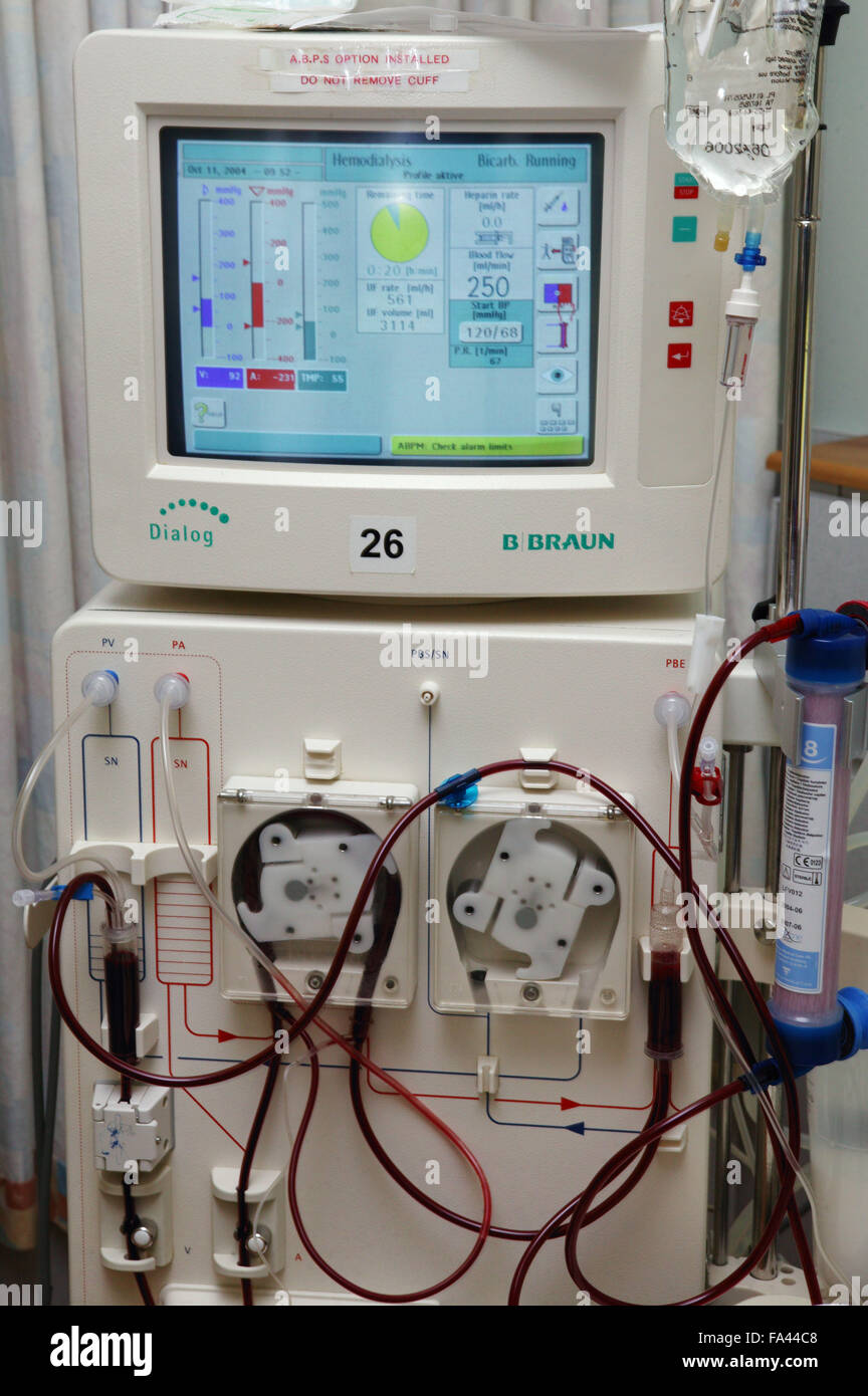 Dialysis Machine In Use On The Dialysis Unit Stock Photo 92289688 Alamy