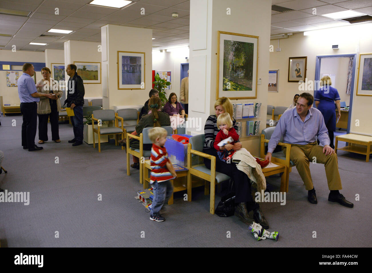 Main Outpatient waiting area, hospital UK Stock Photo Alamy