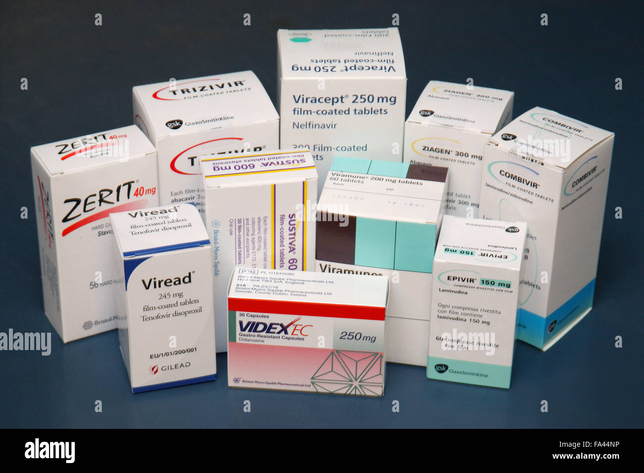 Combination drugs used in the treatment of HIV AIDS Stock Photo Alamy