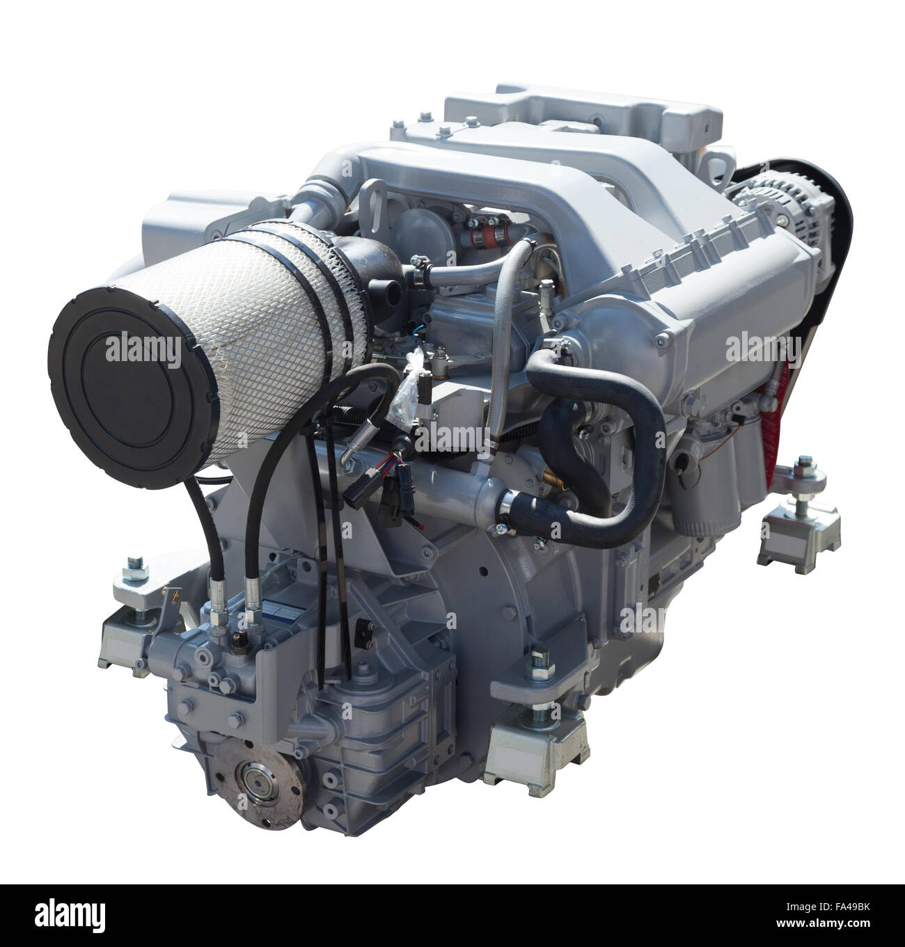 Engine Outside Simple New engine. Isolated on white background Stock Photo - Alamy
