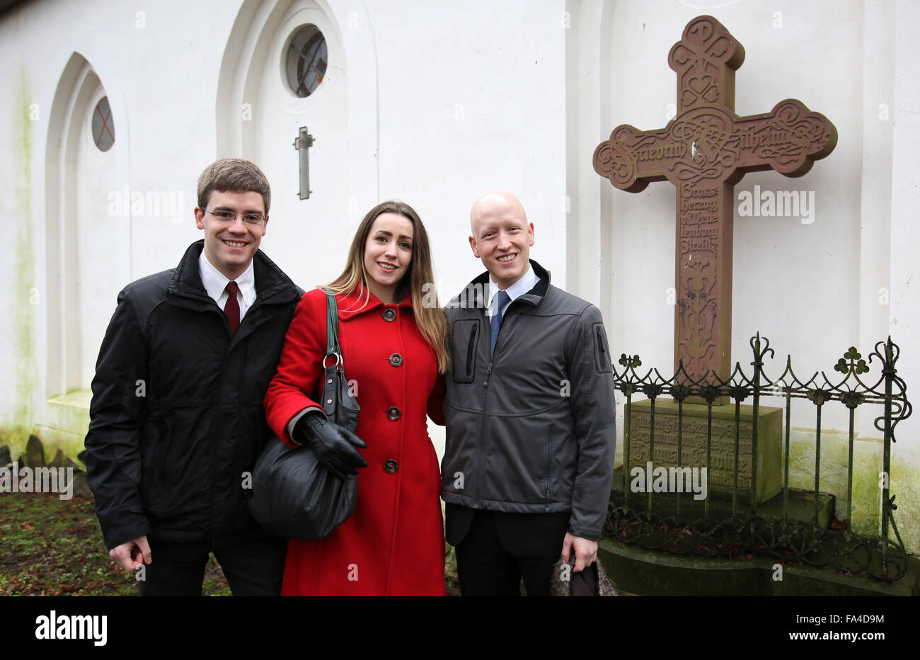 Three members of the aristocratic family, (lr) Alexander Herzog