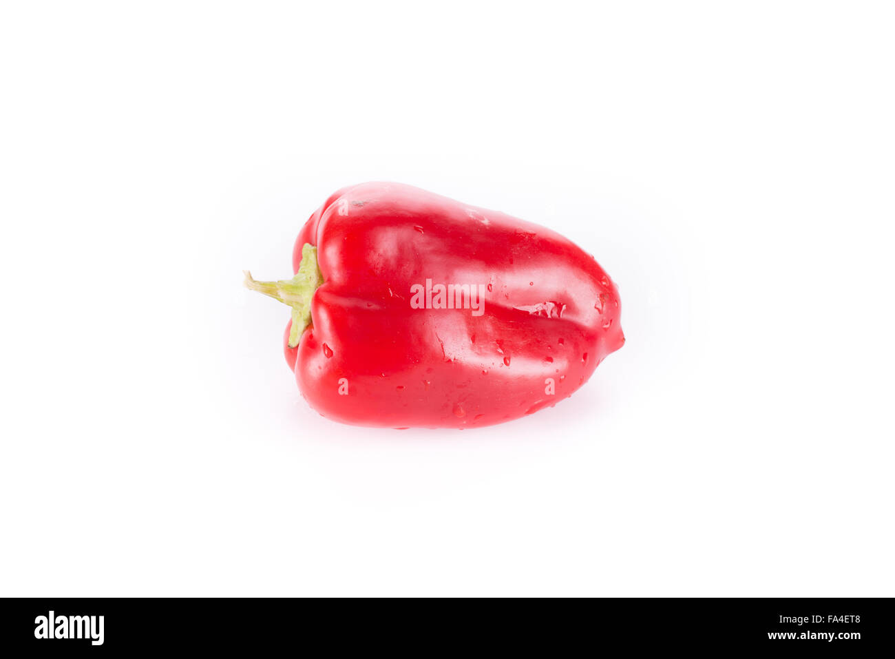 sweet red pepper isolated on white Stock Photo