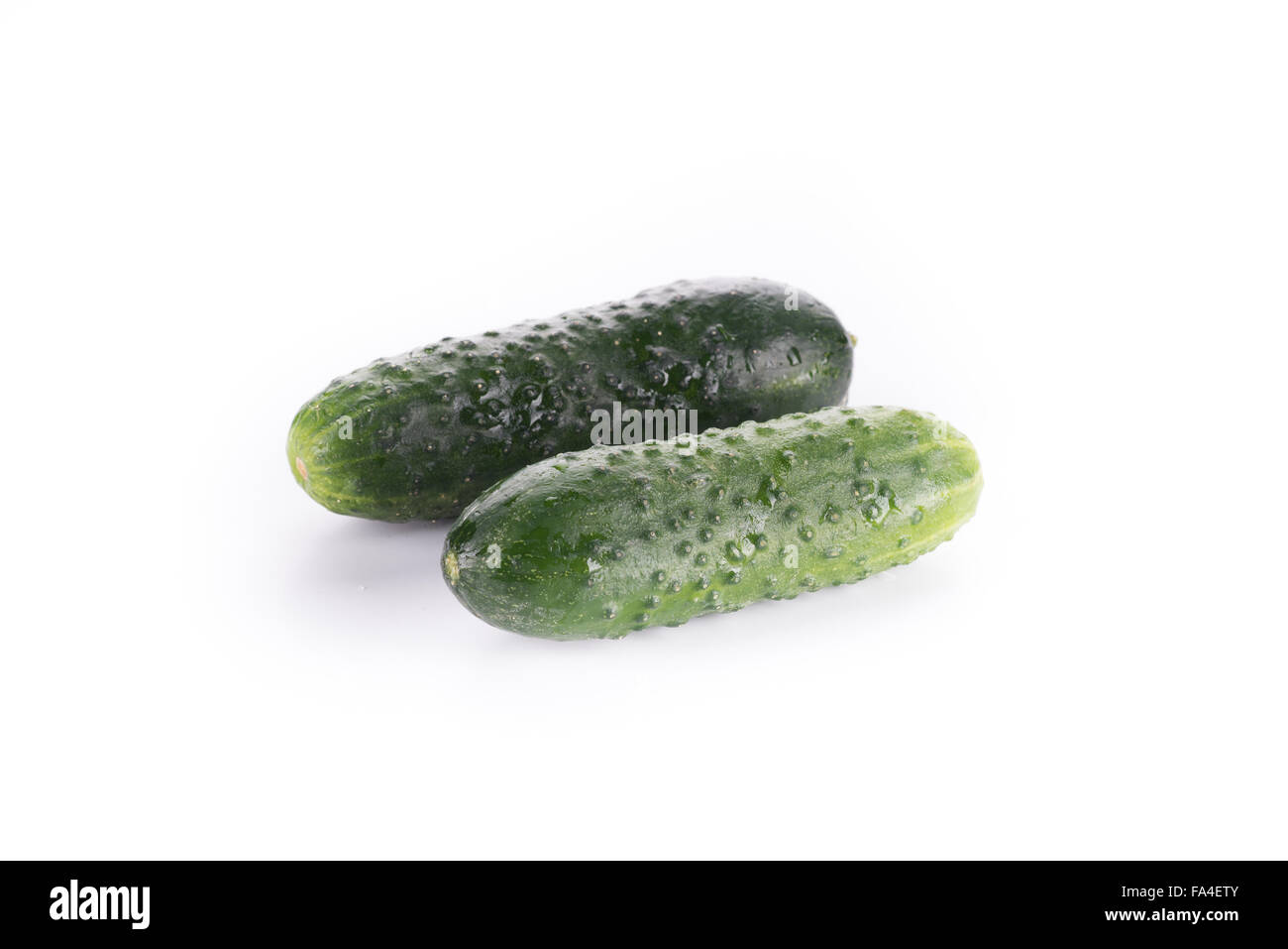 Cucumber isolated on white background Stock Photo