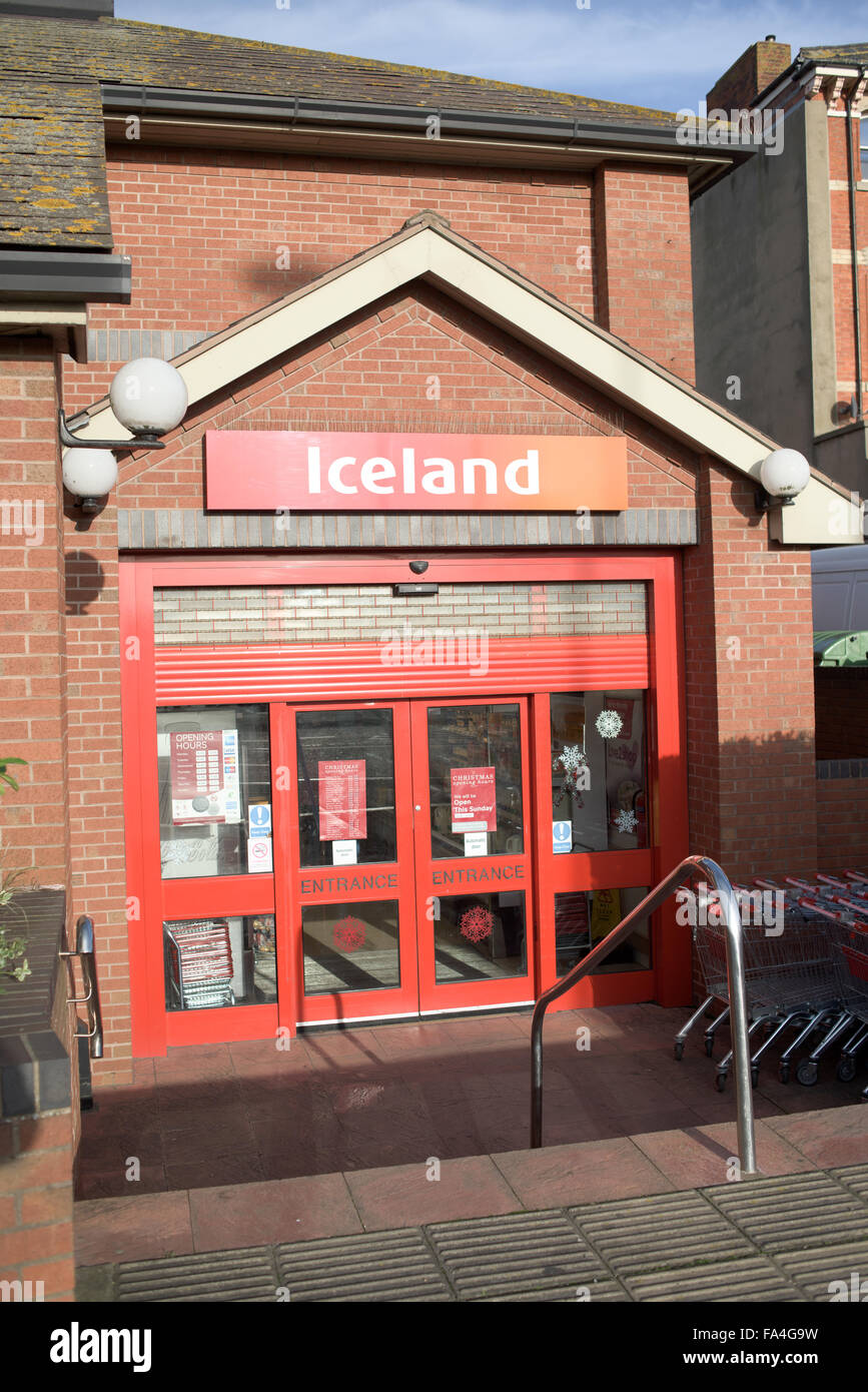 Iceland Frozen Food Store Stock Photo Alamy