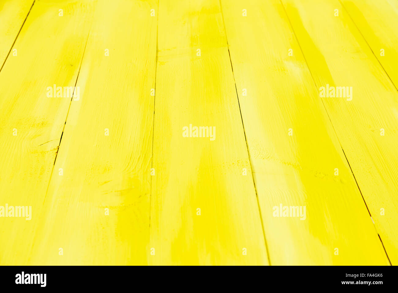 Yellow Wood Board Painted Background Stock Photo