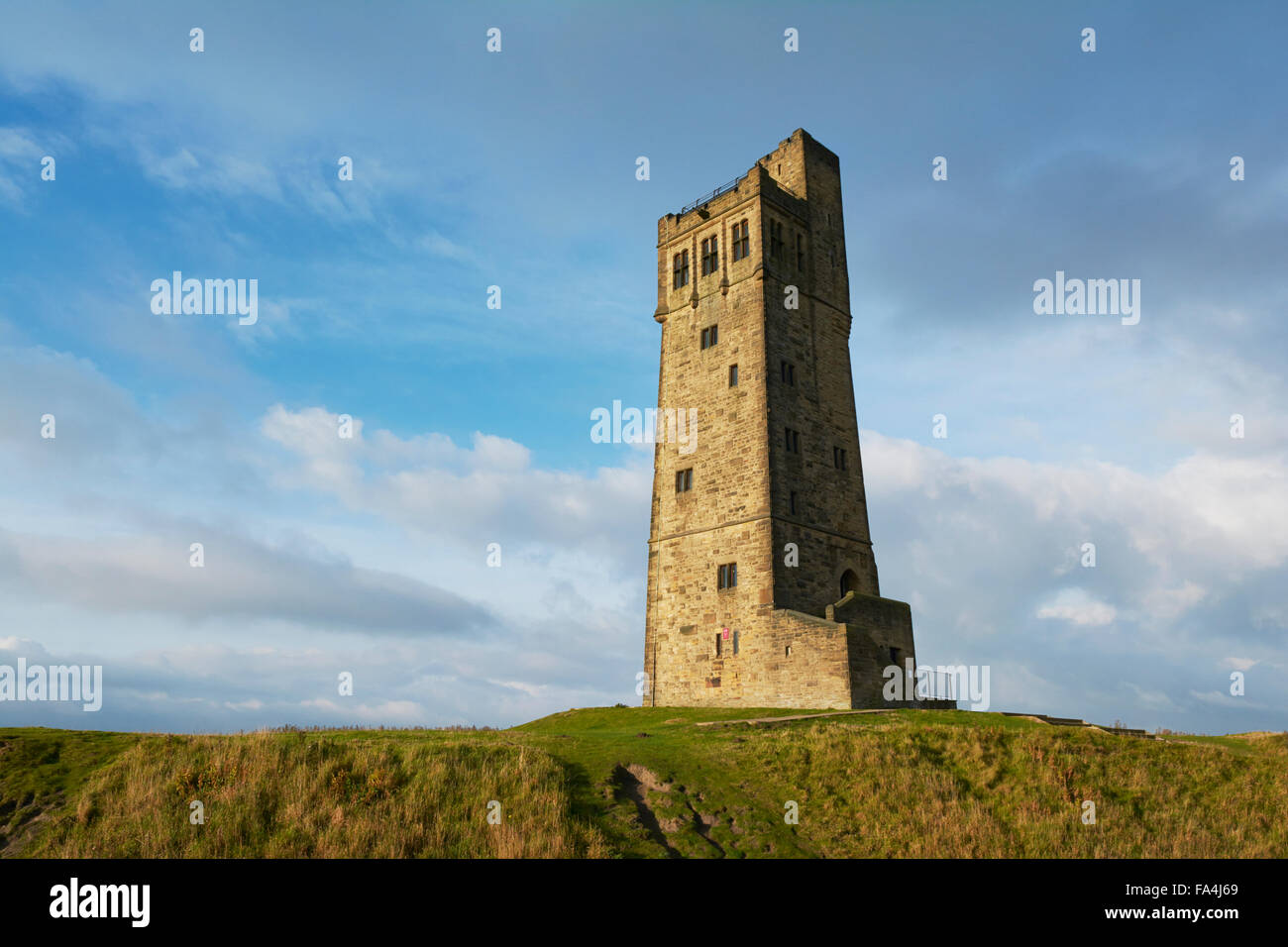 Victoria Tower at Castle Hill Huddersfield, Yorkshire, England, UK Stock Photo