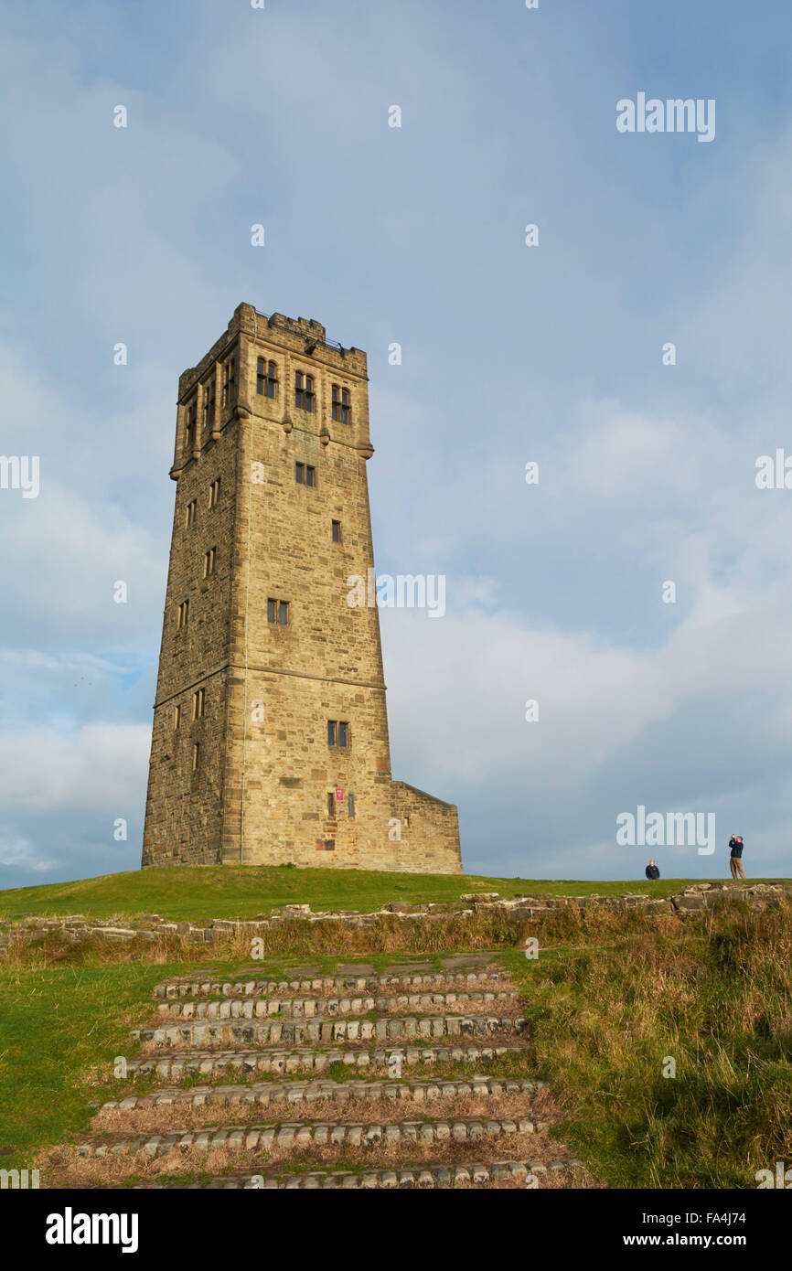 Victoria Tower at Castle Hill Huddersfield, Yorkshire, England, UK