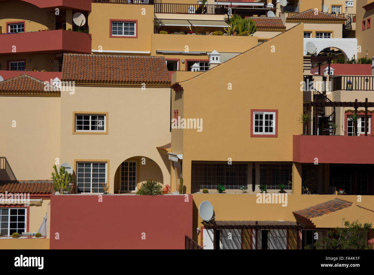 Spanish houses Stock Photo