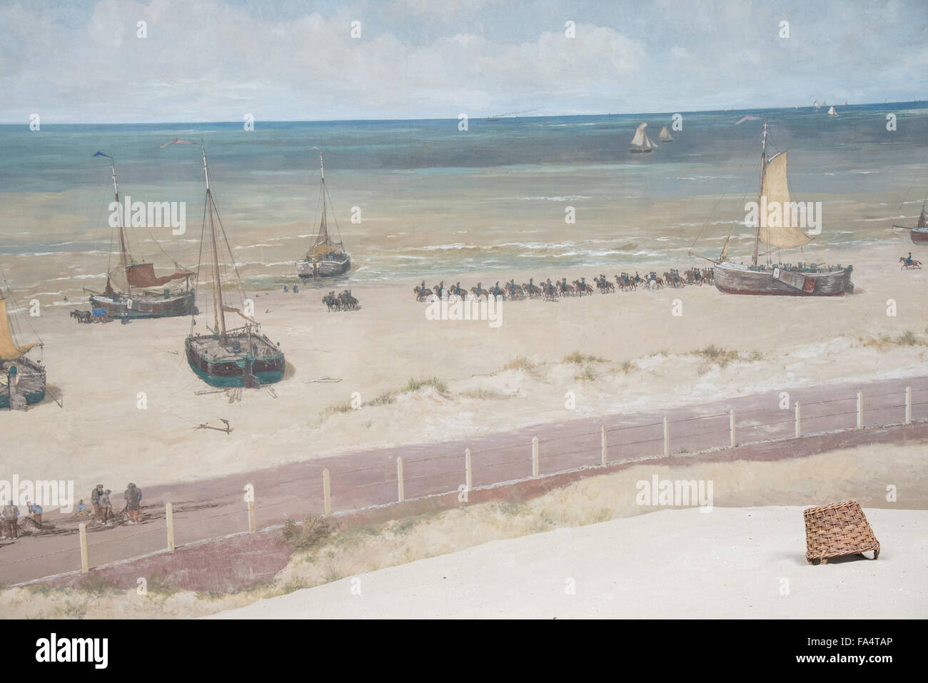detail of famous mesdag panorama in mesdag musuem in the hague holland Stock Photo