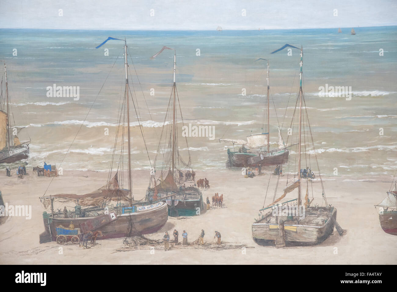 detail of famous mesdag panorama in mesdag musuem in the hague holland Stock Photo
