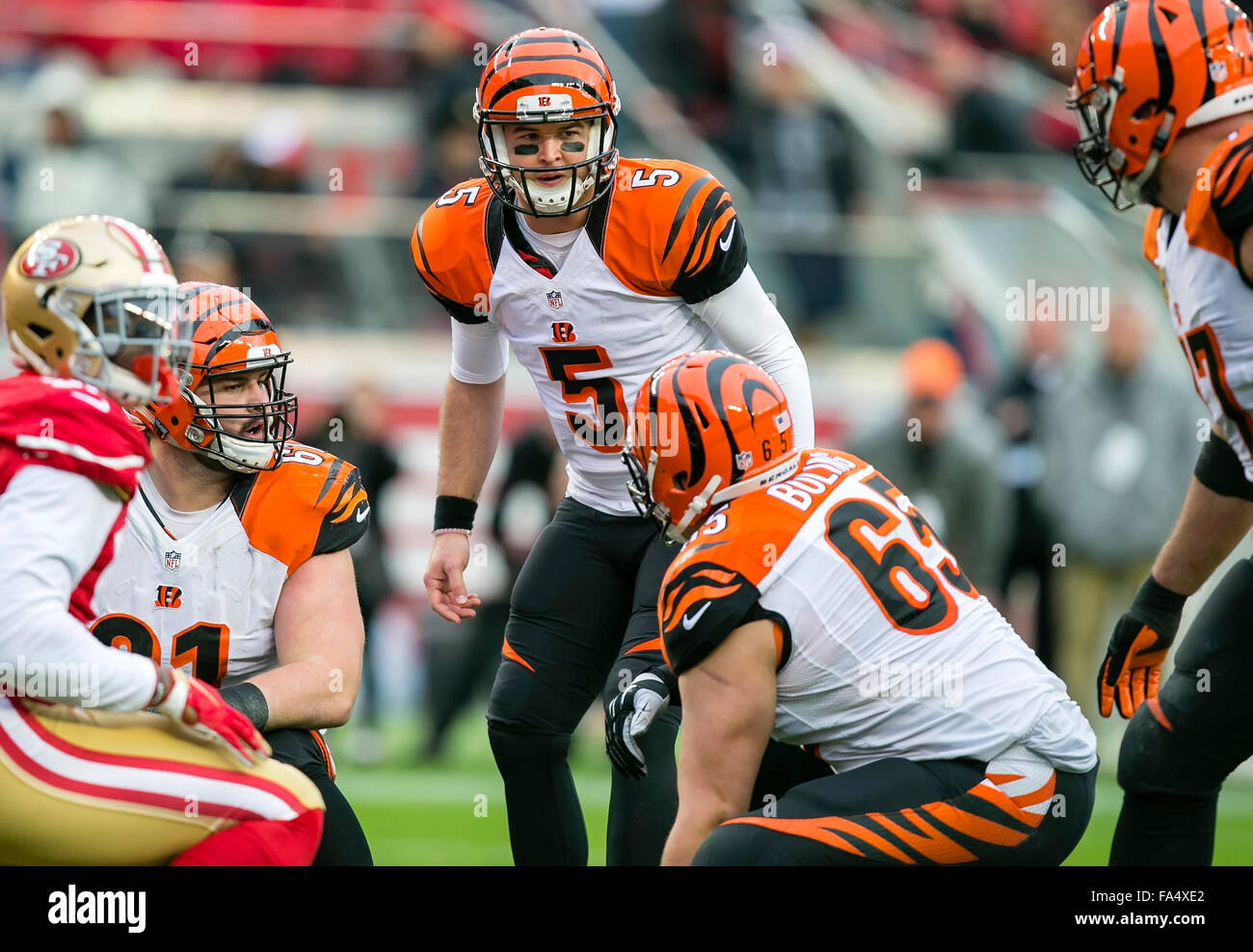 December 20, 2015 Cincinnati Bengals quarterback AJ McCarron (5) in
