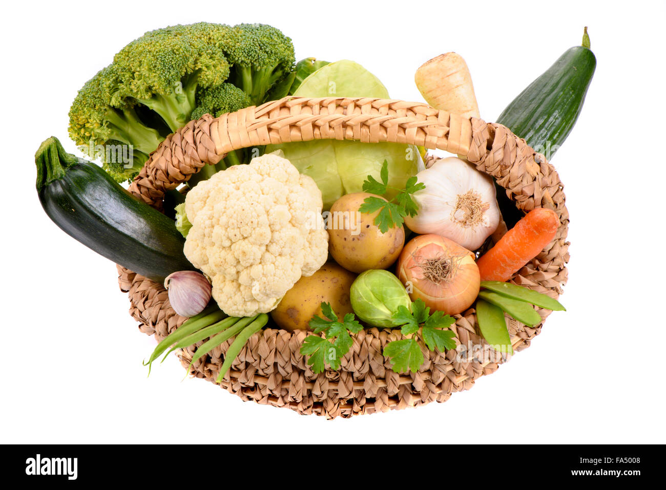 fresh vegetables and fruits Stock Photo
