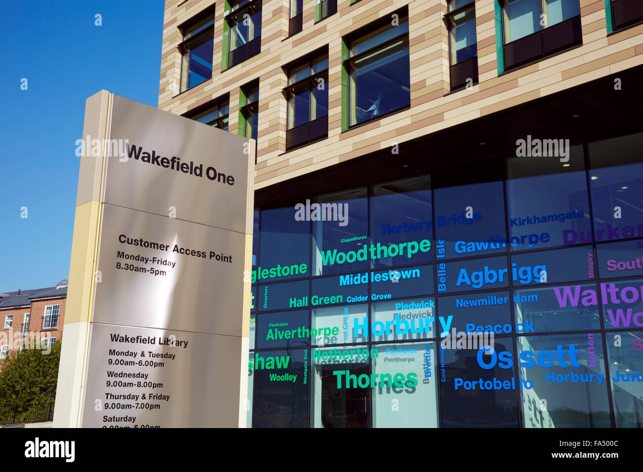 Wakefield One Library Museum and Council Offices Wakefield West