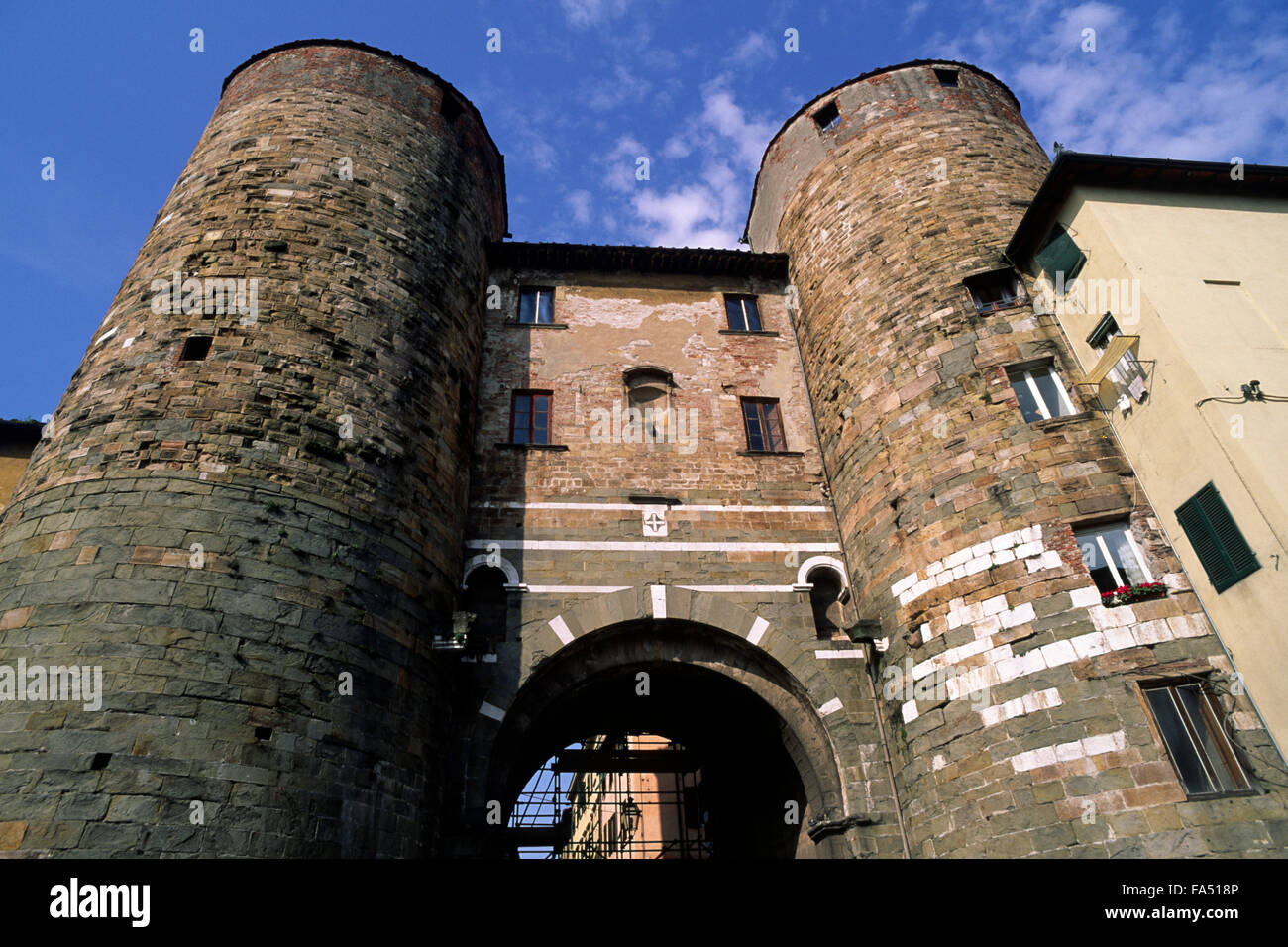 Porta dei Santi Gervasio e Protasio, Lucca, Tuscany, Italy Stock Photo