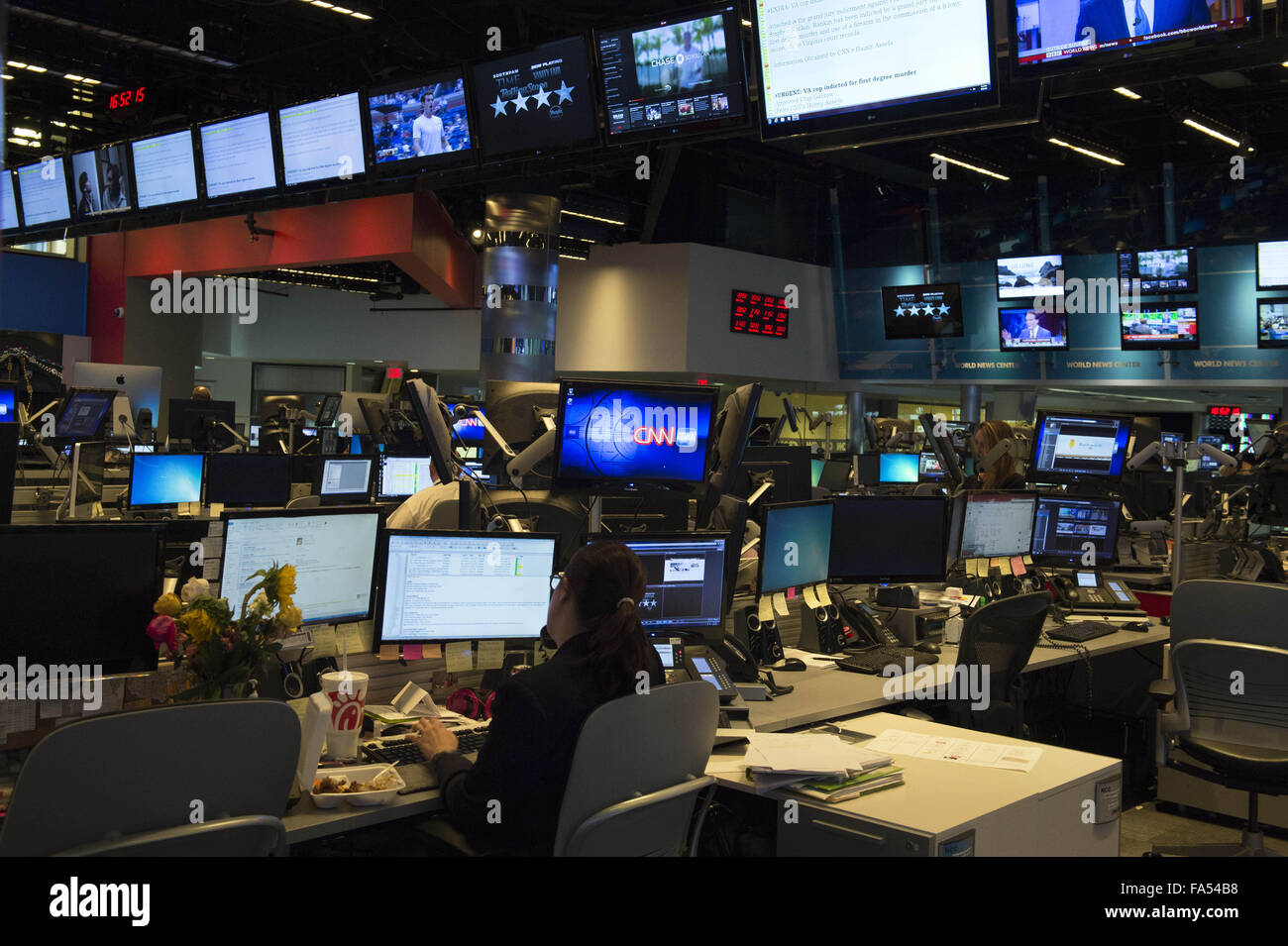 Atlanta. 3rd Sep, 2015. CNN newsroom in Atlanta CNN center © Robin Rayne Nelson/ZUMA Wire/Alamy Live News Stock Photo