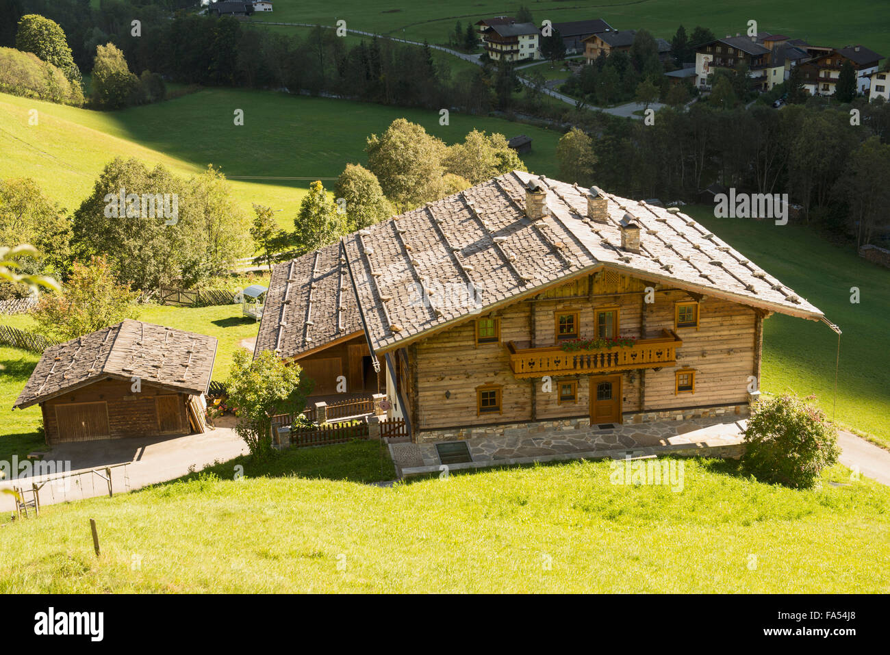 Traditional residential house in carinthia hires stock photography and