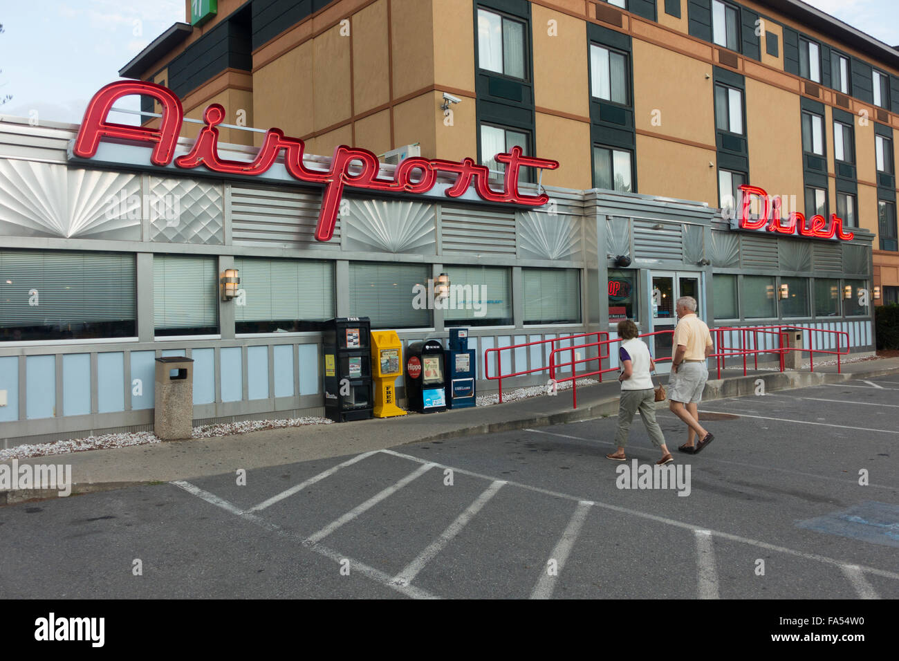 airport diner Manchester New Hampshire Stock Photo Alamy