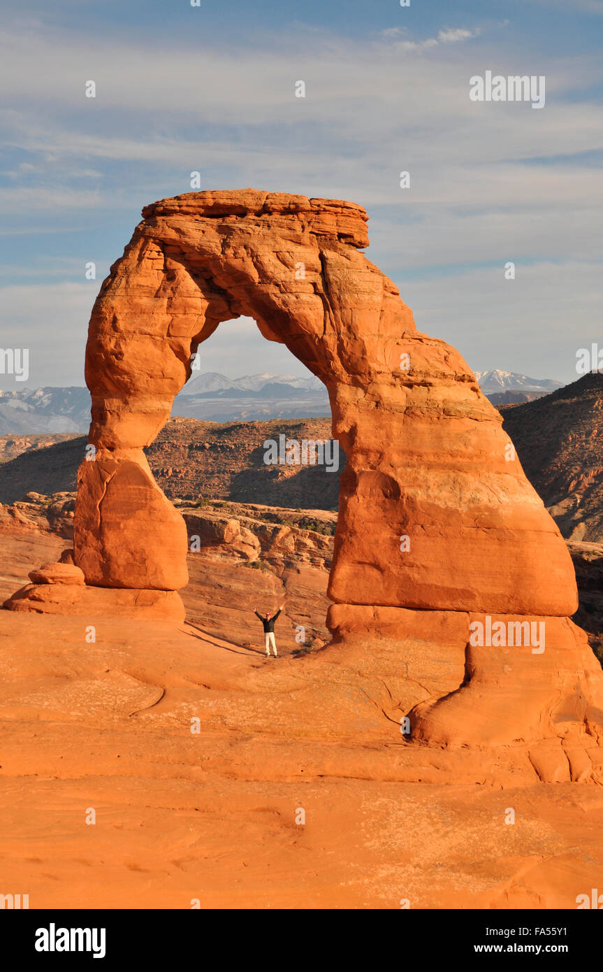 Delicate Arch, Arches Nationalpark, Moab, Utah, USA Stock Photo