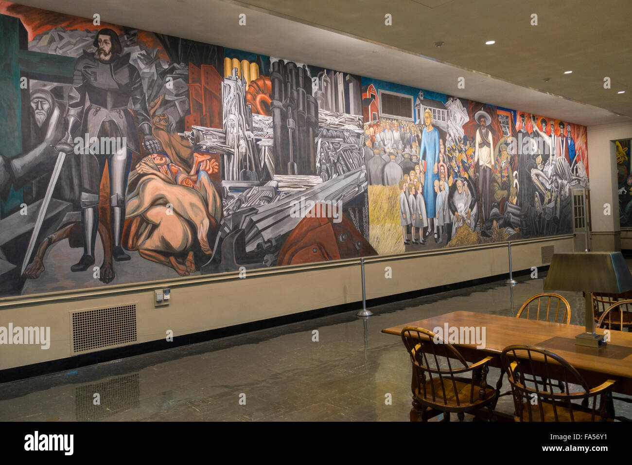 Orozco mural Dartmouth College Hanover NH Stock Photo Alamy