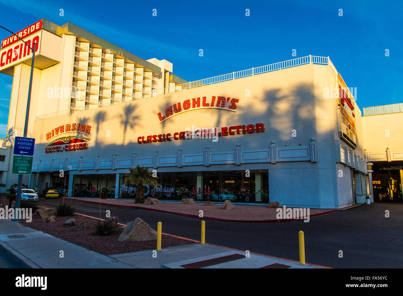 The Riverside Casino Hotel in Laughlin Nevada on the Colorado River Stock Photo